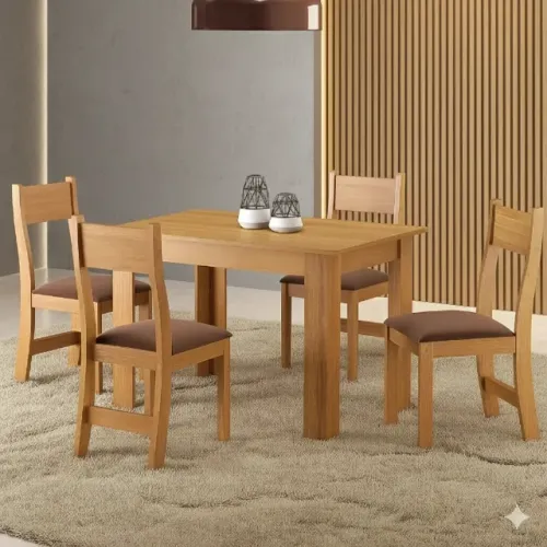Super oferta mesa isis com 4 lugares consulte cores