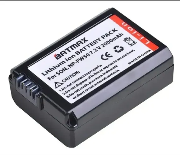 Bateria Batmax NP-FW50 2000mah 7.2v p.  para Câmeras Sony/Canon