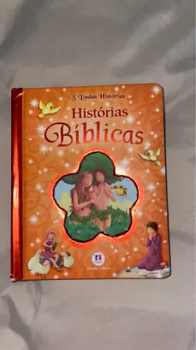 Livro Infantil Histórias Bíblicas capa e paginas duras