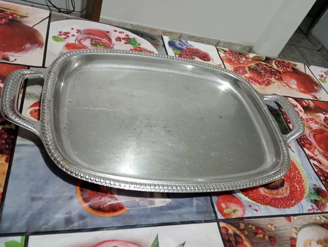 Bandeja de aço inox