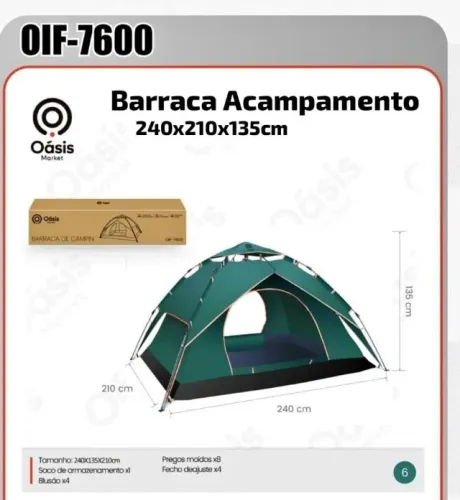 Barraca de Acampamento OIF-7600