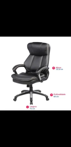 CADEIRA PRESIDENTE ACOLCHOADO NOVO