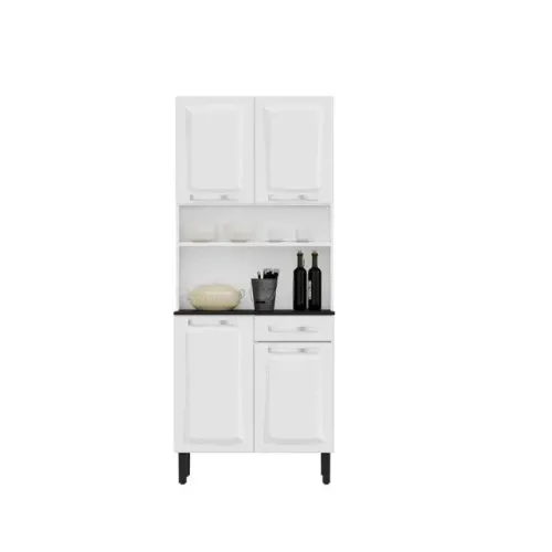 Kit Cozinha Compacta em Aço 4 portas 1 gaveta - Entrega Rápida!