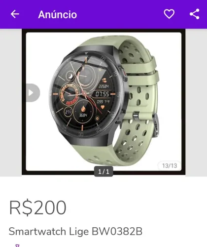 Smartwatch Lige BW0382B