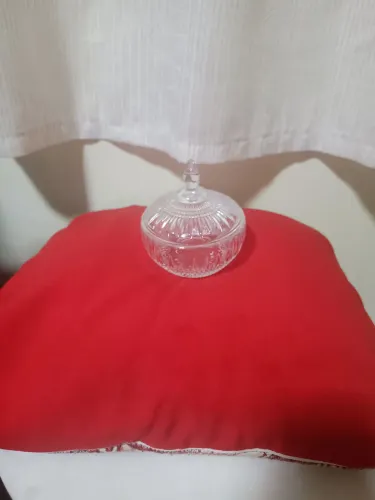 Manteigueira de Cristal com Tampa