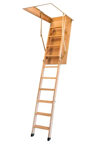 Escada de madeira para soltão
