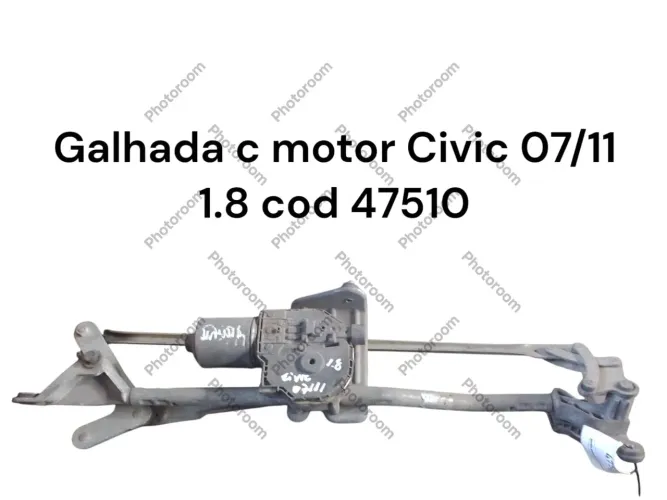 Motor Limpador Para-brisa Civic 07/11 1.8 Cod 47510