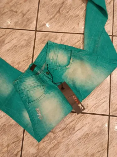 Calça Jeans Verde onbongo 