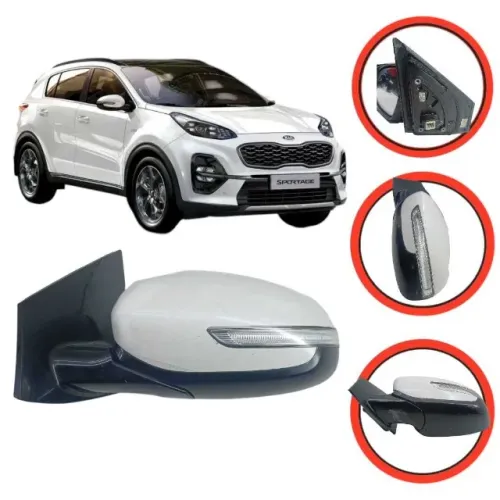Retrovisor Esquerdo Sportage Pisca E Retrátil 2017 a 2020 ETQ7030