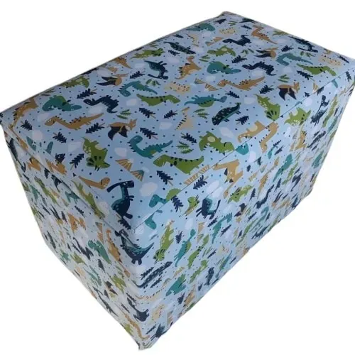 Puff Bau Grande 60x35x45 De Guardar Brinquedos E Objetos