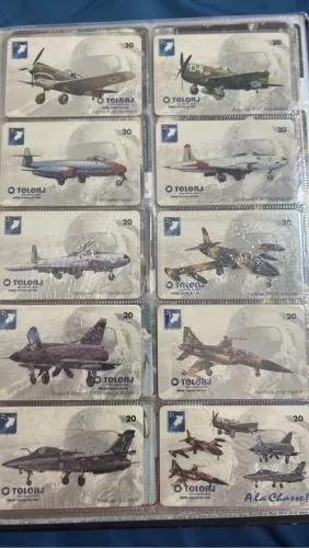 Coleção de Cartas de Aviões completa - Telerj