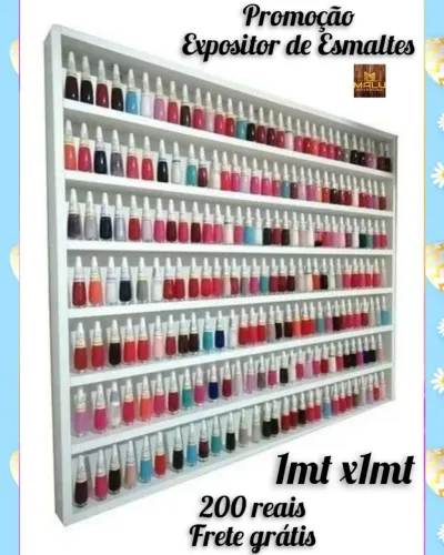 Expositor de Esmaltes 1mx1m - Frete Grátis!