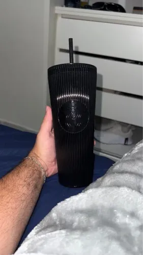 Copo Starbucks Preto Brilhante 