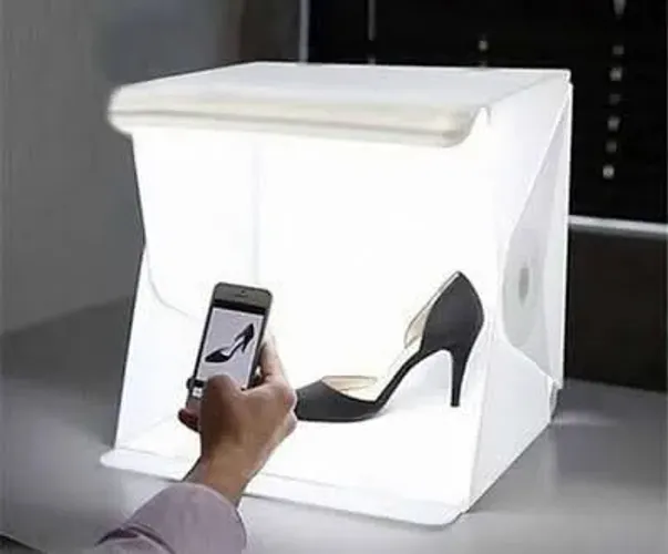 Caixa de luz Estúdio Fotográfico portátil 60cm com iluminação LED