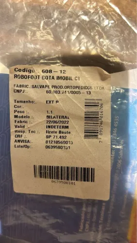 Bota Imobilizadora Infantil RoboFoot