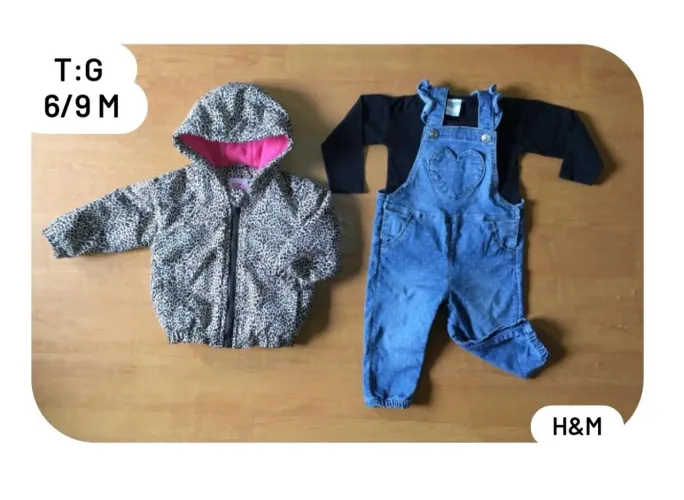 Trio de roupas  para menina  H&M