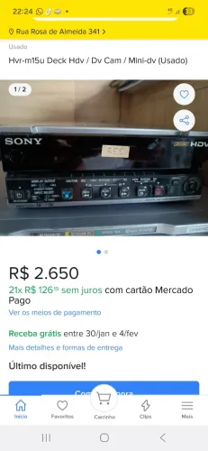 Hdv Sony (engolindo fita)