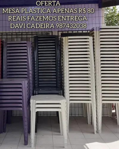 Mesa Plástica ahzys 5z por apenas R$ 80 - ENTREGO HOJE