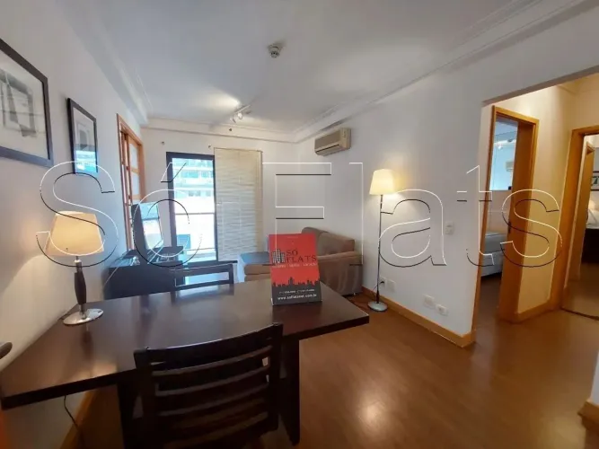 Flat Moema Comfort Pintassilgo para locação contendo 45m², 1 dormitório e 1 vaga de garage