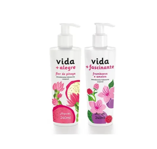 Hidratante Corporal Vida + Alegre e Fascinante Jequiti