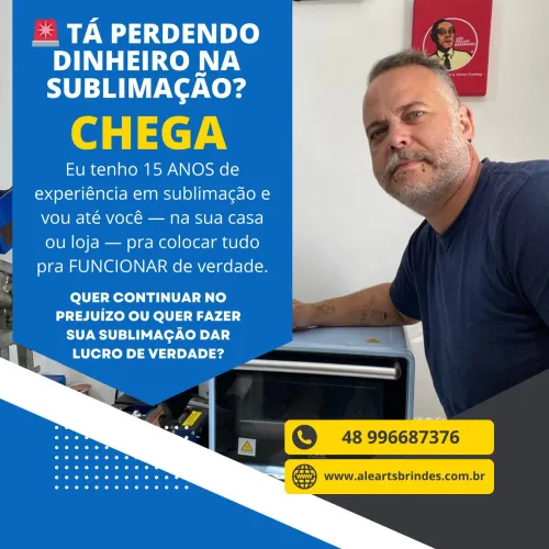Curso sublimação em domicílio