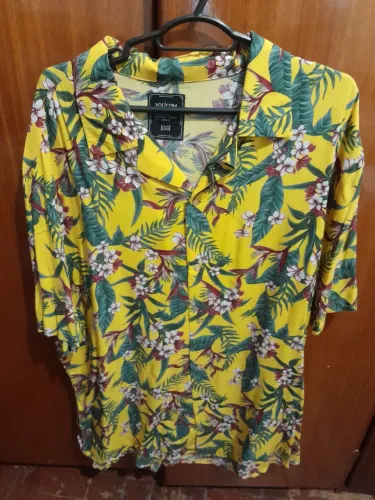 Camisa Estampada Amarela Youcom GG