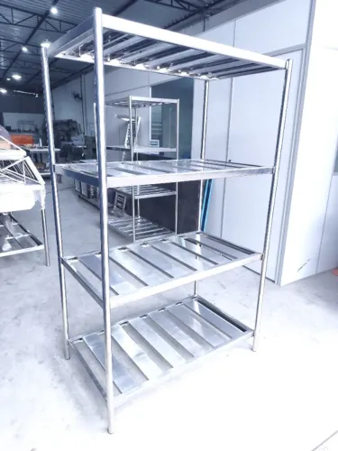 Estante em Inox com Perfis Reforçados