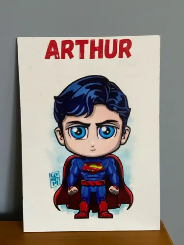 Quadro Infantil Superman - Personalizado