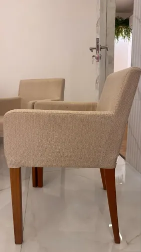 Conjunto Duas Poltronas em Linho Tok Stock
