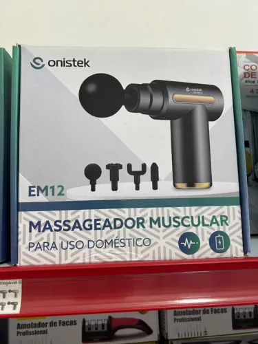 Massageador muscular 4 ponteiras Recarregável