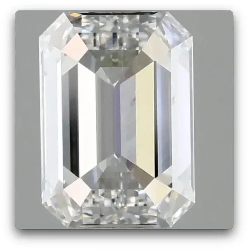 DIAMANTE CERTIFICADO DE 1,10 QUILATE, LAPIDAÇÃO ESMERALDA