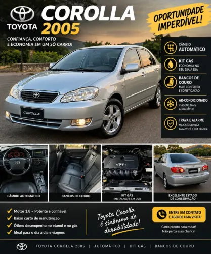 Toyota Corolla XEI 1.8/1.8 Flex 16V Aut. 2005