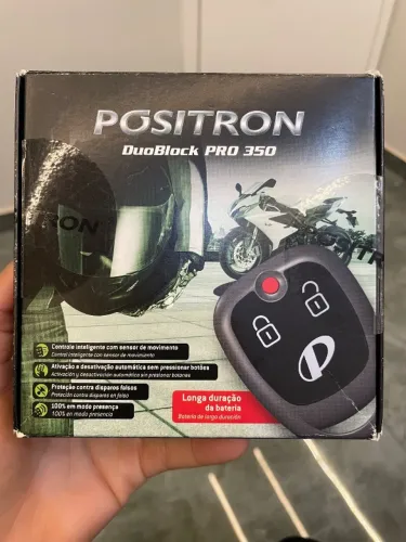 Alarme Moto Pósitron DuoBlock Pro 350 + NF - Semi Novo