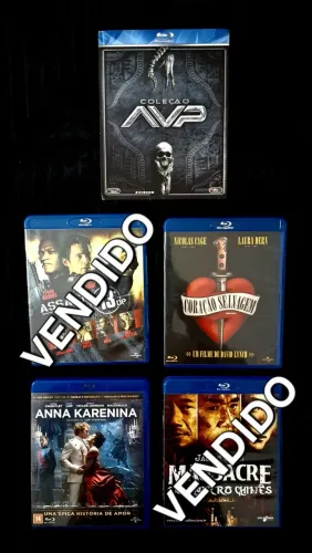 Blu-rays Coração Selvagem, Coleção AVP, Anna Karenina, e Muito Mais.