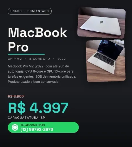 Mac book pro 2022 8gb ram