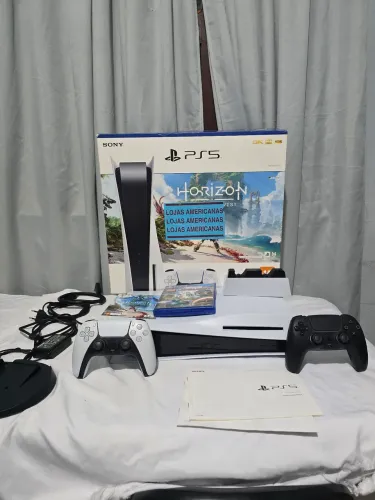 Ps5 Fat Com leitor, 2 controles e jogos (Castanhal)