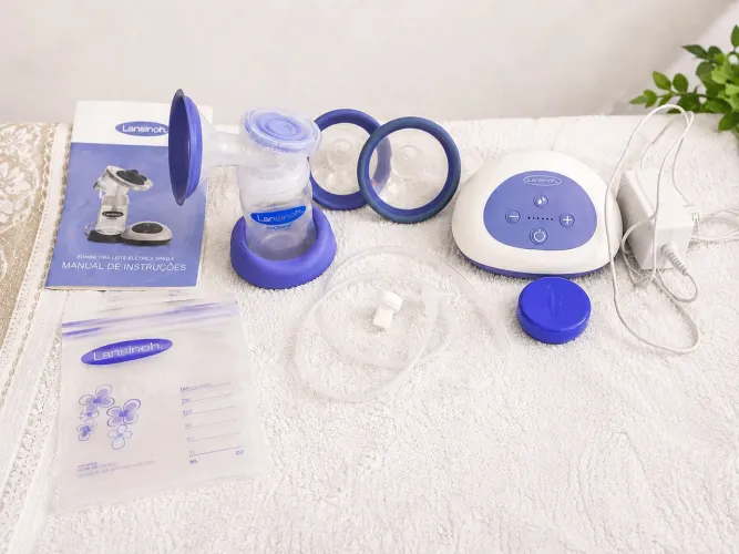 ? Bomba Tira-Leite Elétrica Lansinoh - Completa! ?