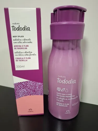 Kit Todo dia Natura creme hidratante e Body Splash 