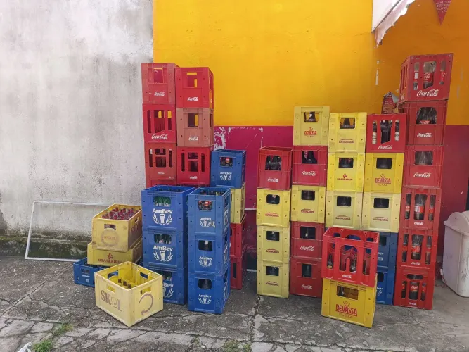 Caixas de cerveja litrão