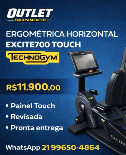 Ergométrica horizontal EXCITE 700 Touch 