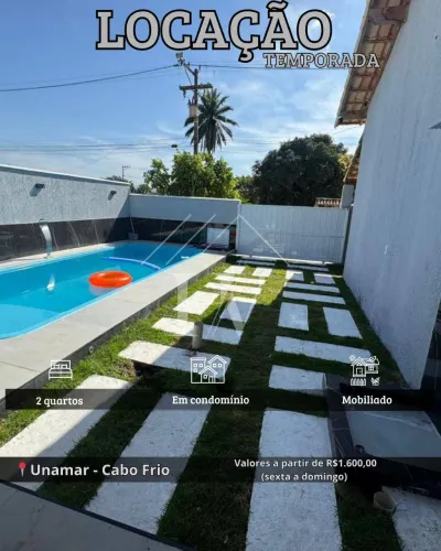 Casa de Condomínio para alugar na Rua das Pacas, unamar, Cabo Frio - RJ