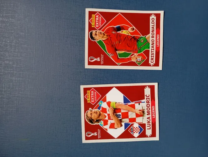 Extra sticker bordô CR7 e Modric copa 2022
