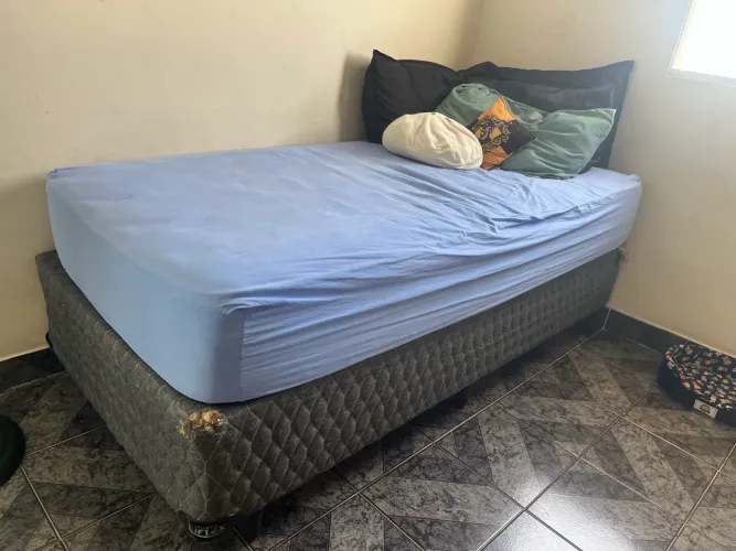 cama box solteiro com colchão