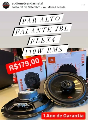 Par De Alto Falante Jbl Flex4 6 ou 5 Polegadas 110w Rms Fone Porta Bob Carro Veicular Som