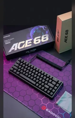 Teclado Mecânico Magnético Gamer Mchose Ace 68 Hall Effect Rapid Trigger RGB