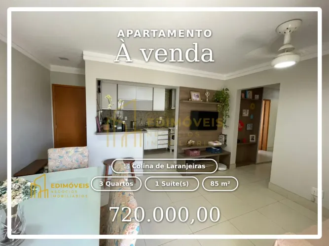 Incrível apartamento em Colina de Laranjeiras com varanda gourmet!