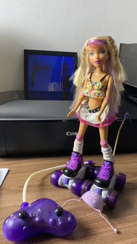 boneca barbie my scene roller girl