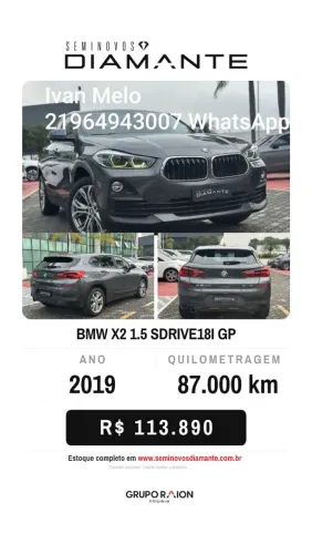 BMW X2 Sdrive 18I 1.5 Activeflex 136cv Aut. 2019