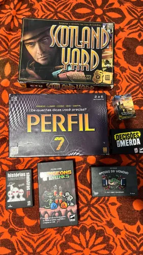 Jogos de tabuleiro - Perfil 7,amigos do veneno,scotland yard e outros 