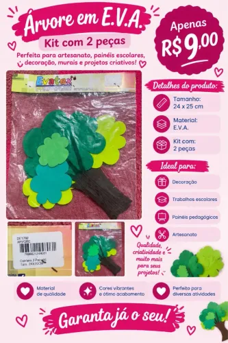 Kit árvores de Eva (2 unidades)